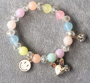 Colorful Crystal Bunny Bracelets