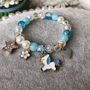 Crystal blue pony Bracelet