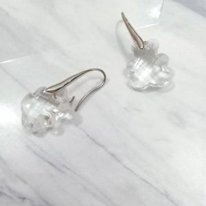 crystal cute bear earring