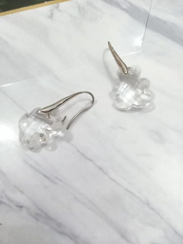crystal cute bear earring