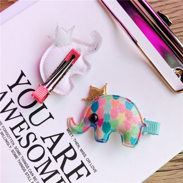 cute elephant hair clip
