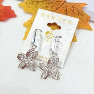 flower ear drop earrings elegant