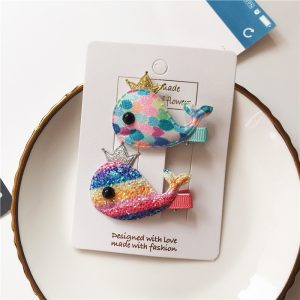 little whale hair clip