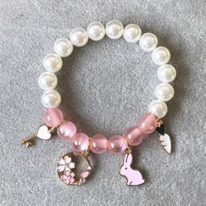 pearl Crystal Bunny bracelet