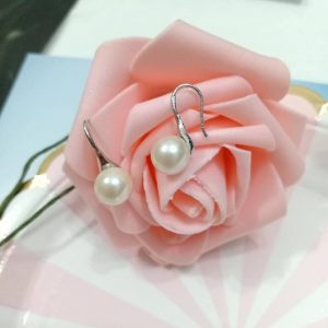 pearl ear drop earring